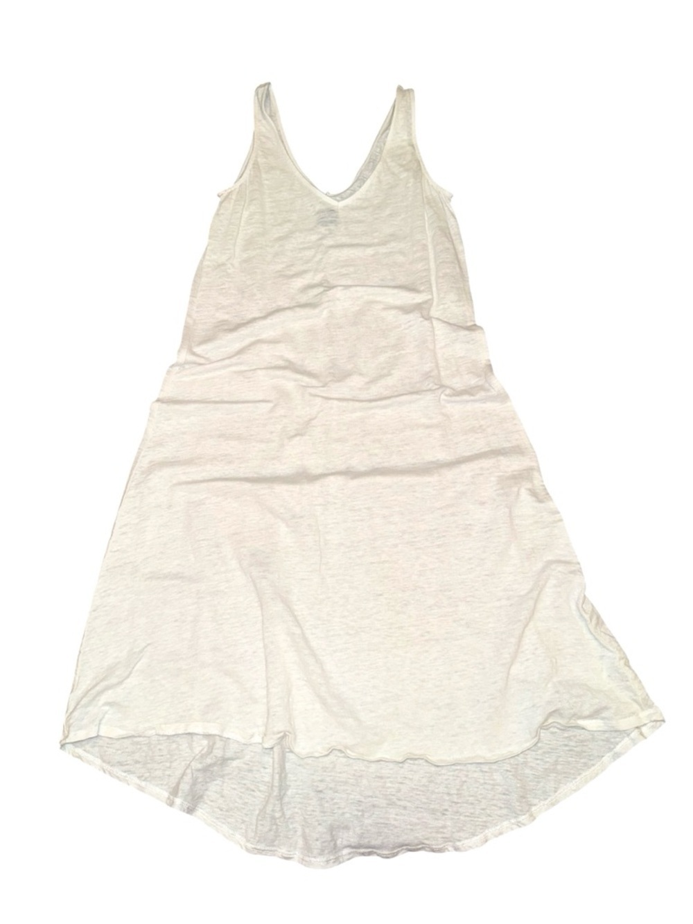 Saks Fifth Avenue Blue Label -  100% Linen White Sleeveless Summer Dress Sz Med